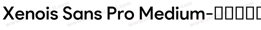 Xenois Sans Pro Medium字体转换